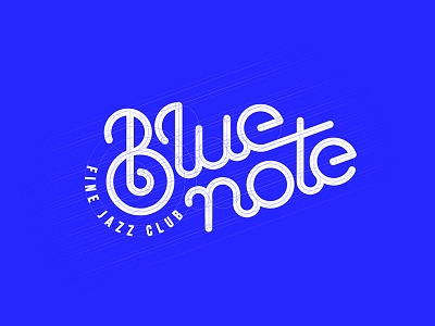 Blue Note Jazz Club club grid logo jazz logo logogrid music typography