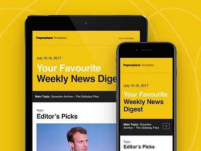 ✈️ Paperplane – Responsive Email Templates digest email helvetica html mailchimp notification responsive shopify sketch template