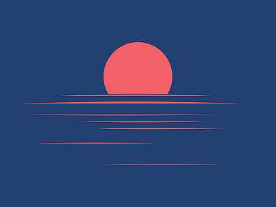 North for the 4th illustration minnesota sunset