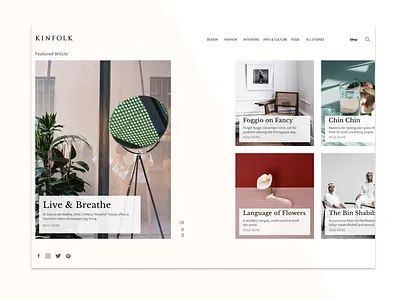 Online Magazie articles gallery grid layout magazine responsive