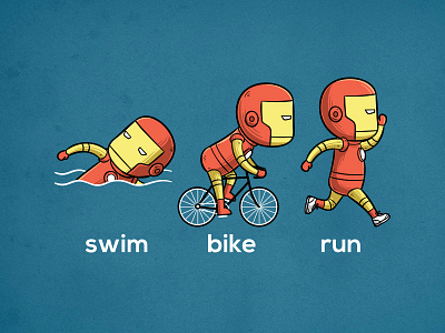 Sporty Iron Man - Ironman comic cute funny iron man movie olympic olympic tokyo 2020 parody pop culture sport sporty buddy