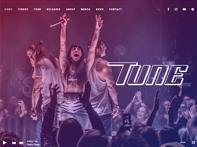 Tune - One-Page Music Theme music one page wordpress