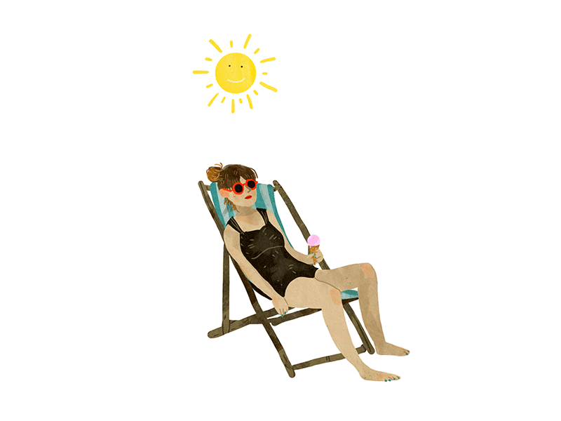 sunburn animatedgif gif girl summer sun sunburn