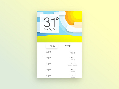 Day 010 - Weather Widget app challenge daily ui gadget josh0990z josuecp paul flavius sunny ui weather weather widget