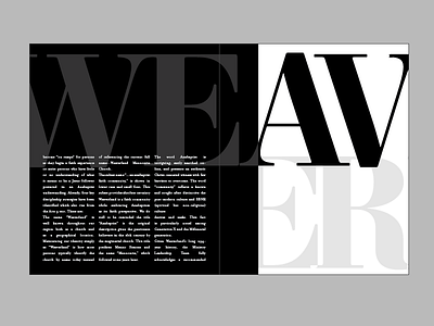 Weaverland Proposal book church layout magazine print publication spread