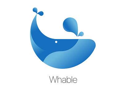 Whable Logo Design gradient logo