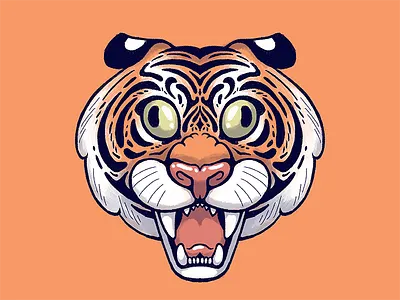 Tiger photoshop symmetry tiger