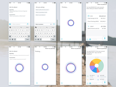 Switch between voice and text input ai conversation design ui ux visual design