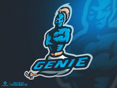 Genie brand design designer esports games gaming genie graphicdesign illustration illustrator logo mascot