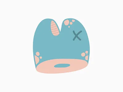 #Typehue Week 21: U colorful dead fish head minimal simple type typehue typehue week 21: u u