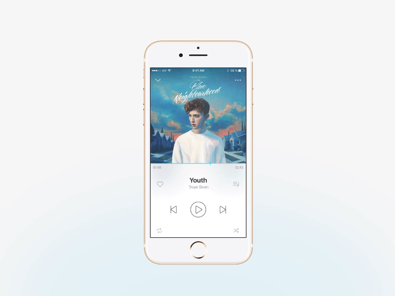 Circle Music player circle effect interaction interactive music player song wave