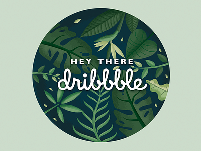 Leafy Debut Shot debut shot dribbble green leaf leaves tropical