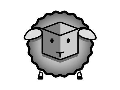 Smart sheep baaaa box boxhead design sheep smart