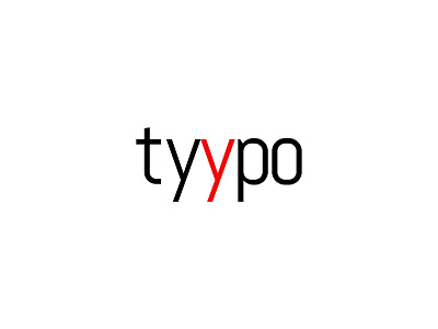 tyypo logo experiment black brand branding logo logos red