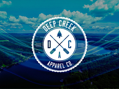 Logo | Deep Creek Apparel apparel branding creative design graphic design identity lake logo