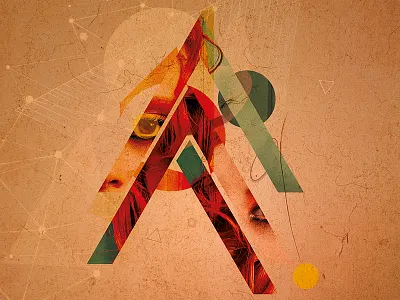 Three A design eye graphic graphics hair letters motion poster print vintage woman