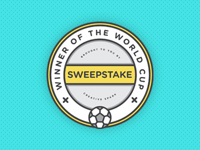 Sweepstake Pin Badge badge flat football pin pin badge sweepstake winner