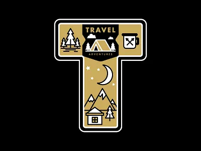 Daily Logo Challenge: Day 4 adventure branding daily logo challenge icon illustration logo travel typography vector