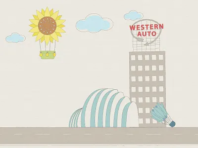 Kansas Landmarks illustration