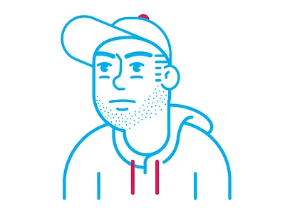 Avatar avatar guy illustration illustrator line portrait