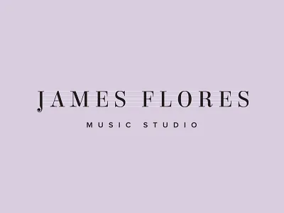 James Flores Music Studio 〰️ Brand identity design brand identity branding lavender logo logo design music music studio music teacher musician piano purple visual identity