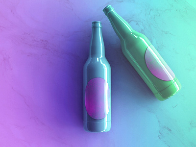 BEER BOTTLE CINEMA 4D 3d beer beer bottle bottle c4d cinema 4d design dribbble model tutorial