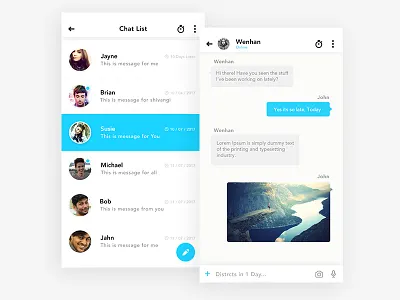 Chat Page Design chat design page ui ux