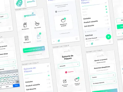 Groceries app apple food gradient groceries ios iphone