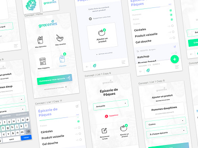 Groceries app apple food gradient groceries ios iphone