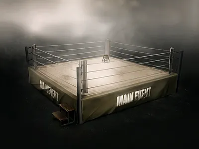 Boxing Ring 3d boxing cgi digital art digital painting game illustration retouching sports