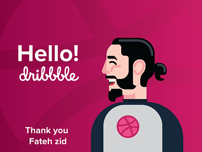 Firstshot Dribbble 1st shot avatar dribbble first shot flat hello invite