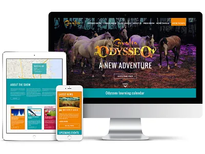 Odysseo by Cavalia web development wordpress