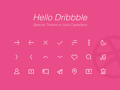 Hello Dribbble dribbble hello