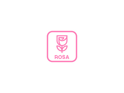 La Rosa logo flower illustration logo logodesigner logomark mark natural rosa rose stamp symbol