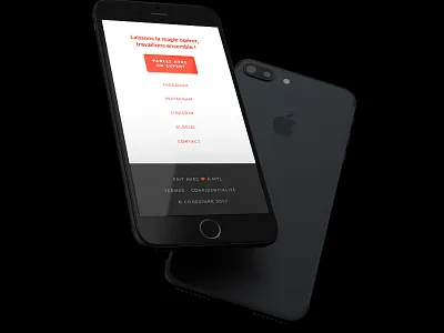 Website mobile footer footer ui web design wordpress