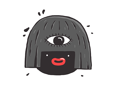 Self character doodle illustration portrait