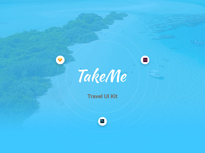 TakeMe - Free UI Kit free freebie madewithadobexd psd sketch travel ui ui kit xd