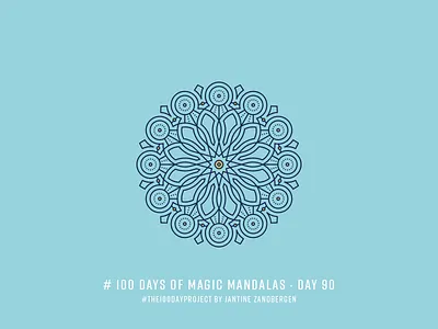 The 100 Day Project - Day 90 geometry illustrator mandala symmetry the100dayproject vector