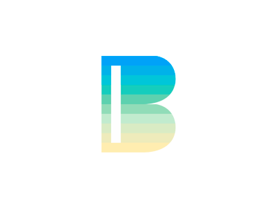 B for Beach, letter mark, logo design symbol abstract b flat 2d geometric letter mark monogram logo logo design minimal minimalist minimalistic sea summer beach travel agency traveling travelling vector icon mark symbol