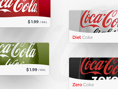 Card App Coca Cola Concept app bluetooth clean coca interaction machine mobile navigation qr ui ux vending