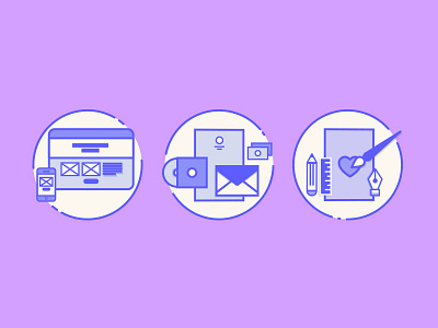Icons For Personal Website branding icon illustration illustrator web design