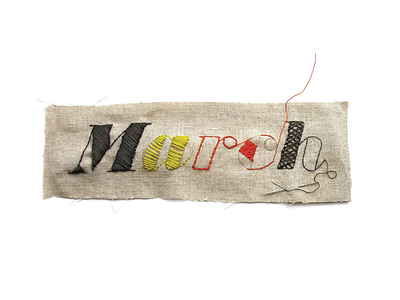 Stitched Typography