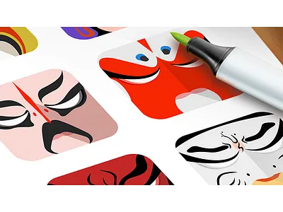 Beijing Opera facial masks