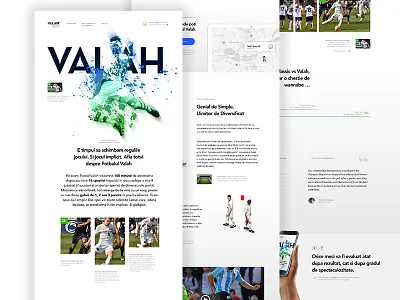 Football Valah - 06 football layout minimalist responsive sketch soccer
