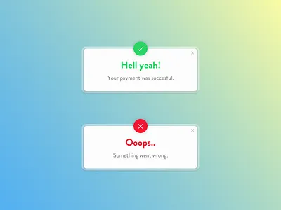 DailyUI #011 - Flash Message 011 11 dailyui design error flash message success ui
