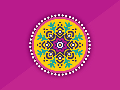Rangoli - Motif art colors indian kolam motif rangoli splash tradition