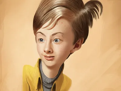 Caricature "Genie" animation caricature cartoon character design color concept painting