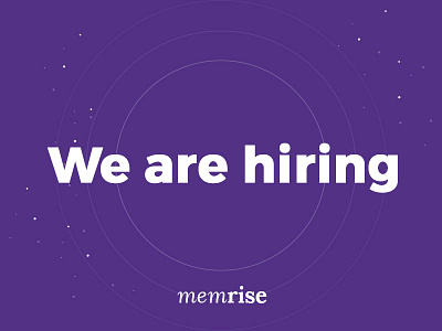 We are hiring.. hiring job london memrise