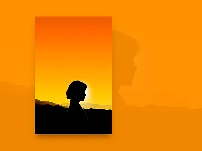 Sunrise and sunset flat illustration sunrise sunset tourism ui