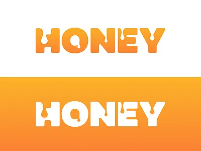 Honey Wordmark 🍯 bee beehive gradient h hive honey icon letter lettering liquid logo wordmark